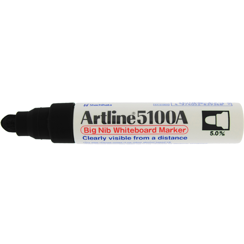 Artline 5100 Big Nib White Board - Black
