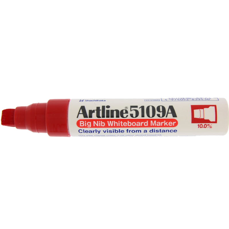 Artline 5109 Big Nib White Board Marker - Red