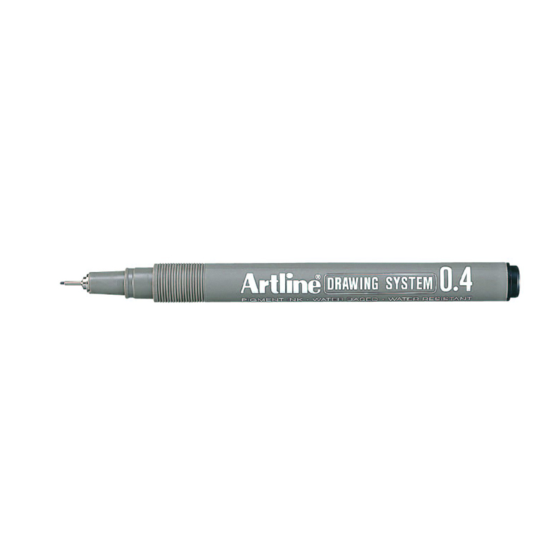 Artline 0.4mm Drawing System - Black