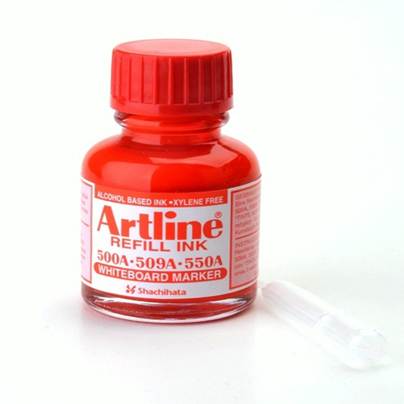 Artline Whiteboard Refill Ink 20cc Red