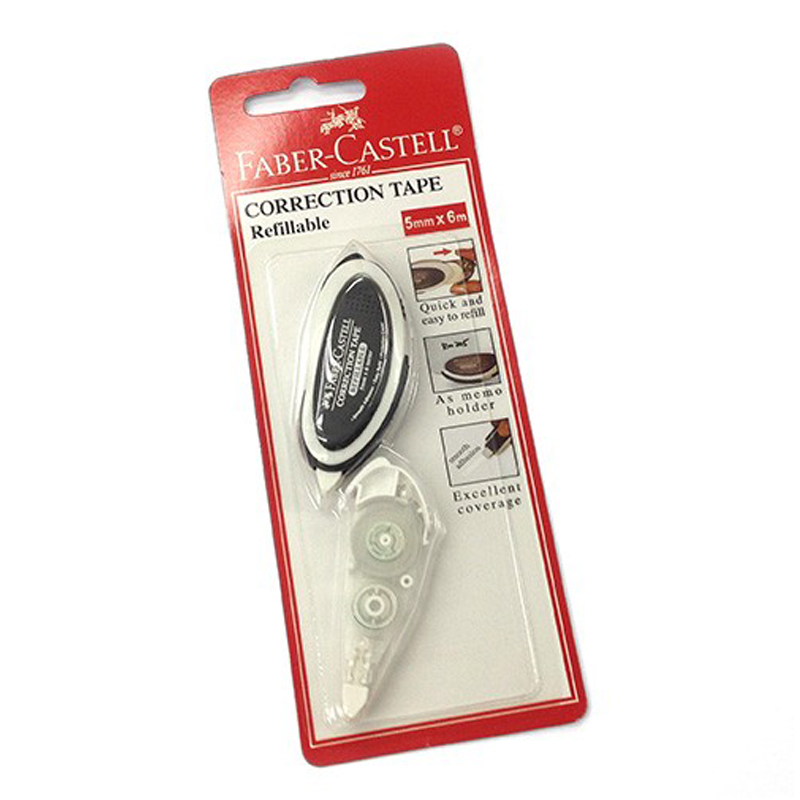 Faber-Castell 5mmx6m Correction Tape + Refill