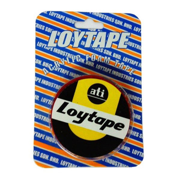 Loytape 18mm x 1.4m Clear Acrylis Foam Tape