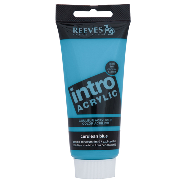 Reeves Intro Acrylic Tube 120ml Cerulean Blue