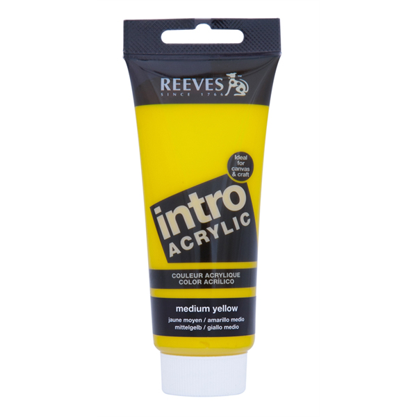 Reeves Intro Acrylic Tube 120ml Medium Yellow