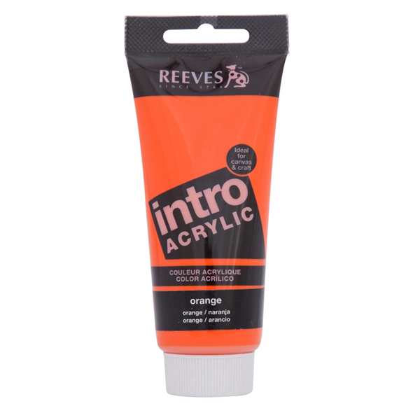 Reeves Intro Acrylic Tube 120ml Orange