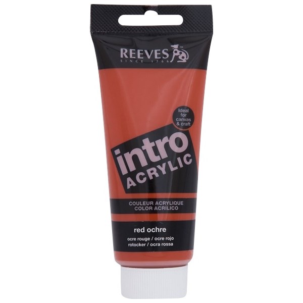 Reeves Intro Acrylic Tube 120ml Red Ochre