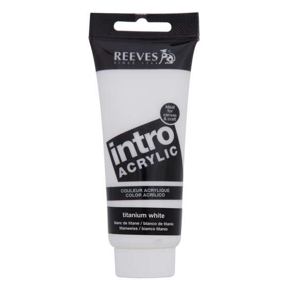 Reeves Intro Acrylic Tube 120ml Titanium White