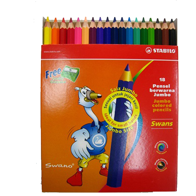Stabilo 24 Colour Jumbo Colour Pencil 1875J (Long)