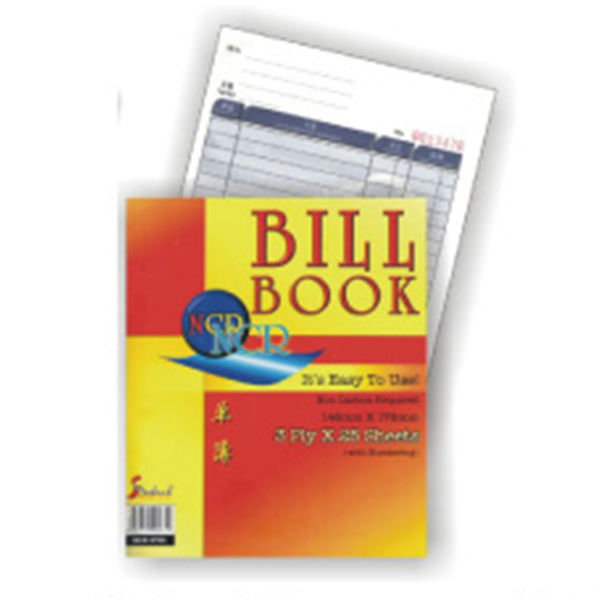Standard NCB-6703 3 Ply NCR Bill Book 146mmx181mm