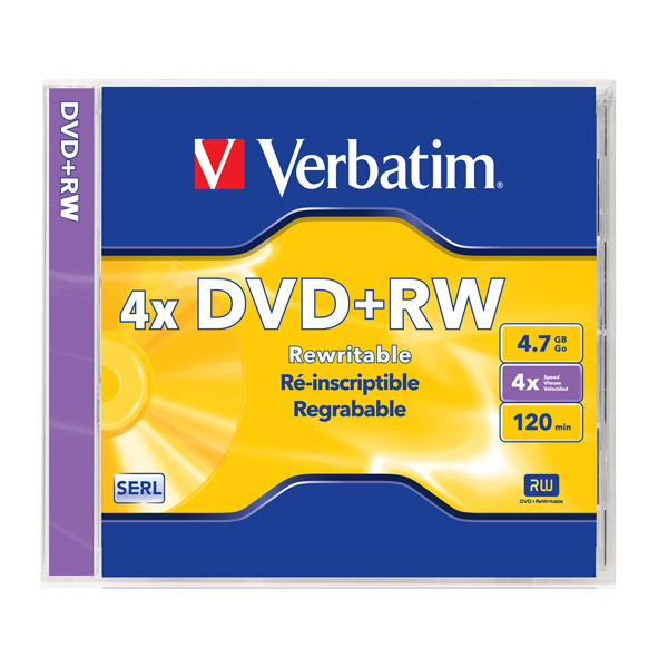 Verbatim 4x DVD+RW Rewrittable DVD