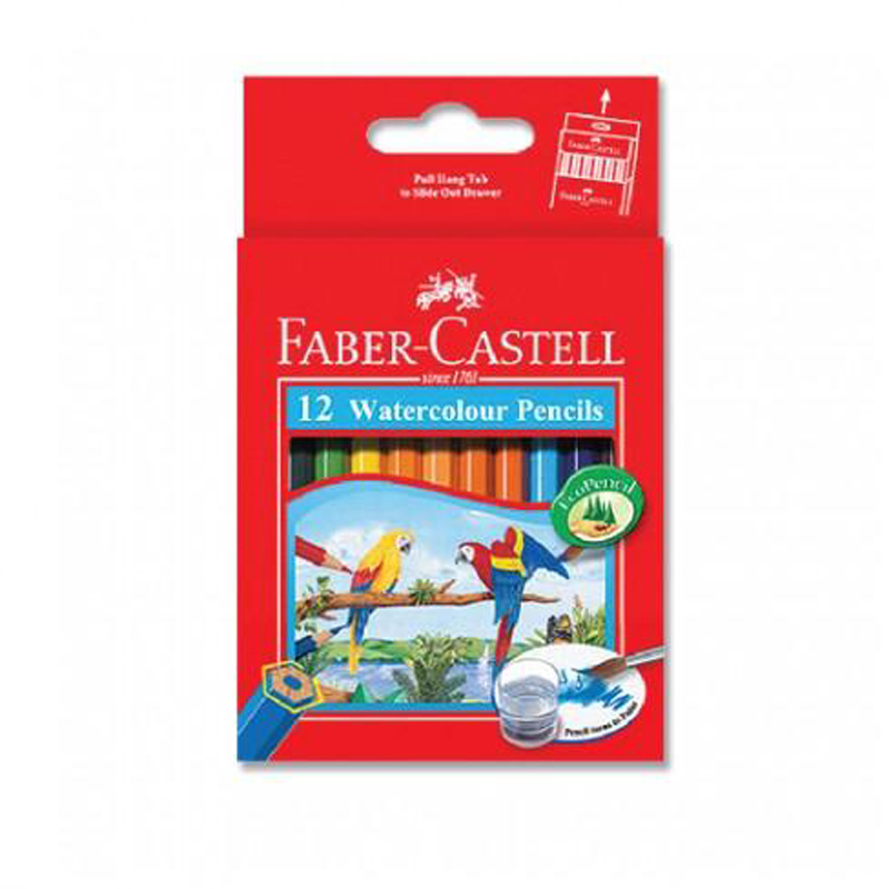 Faber Castell 12S Water Colour Pencil (Short)
