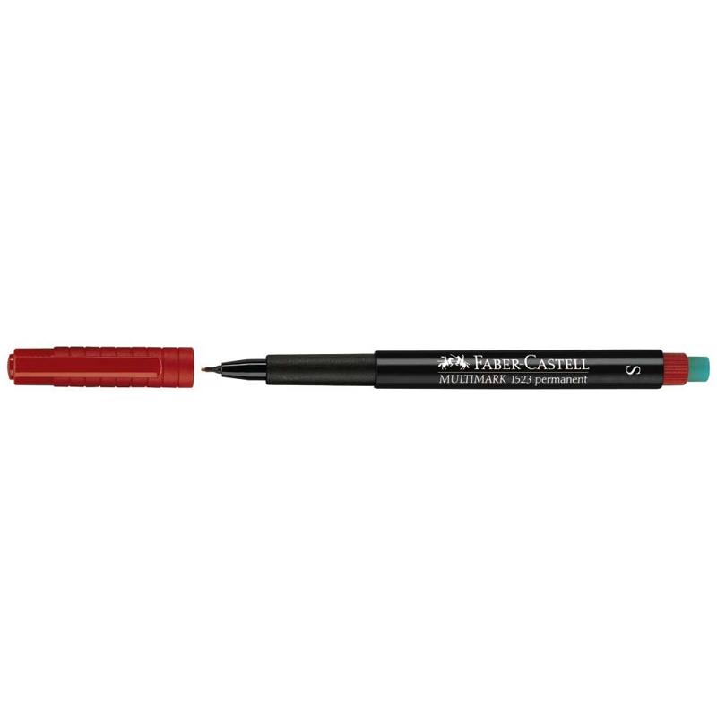 Faber-Castell 1523 S OHP Pen (P) - Red