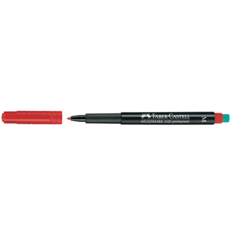 Faber-Castell 1525 M OHP Pen (P) - Red