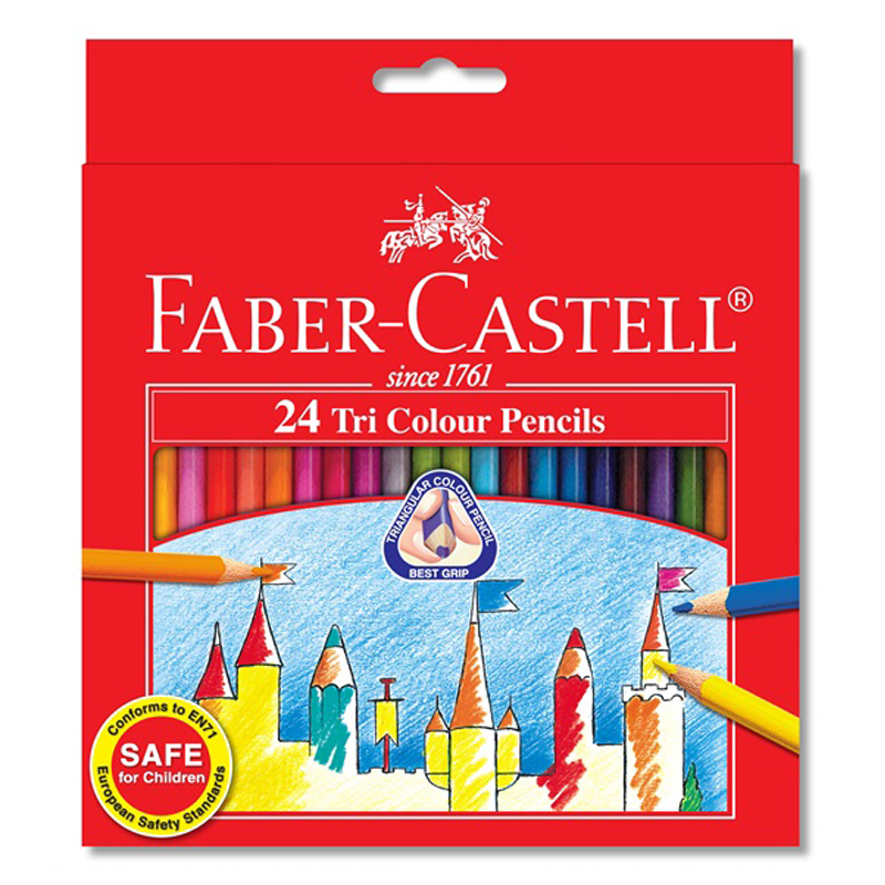 Faber Castell 24L Tri-Colour Pencil (Long)