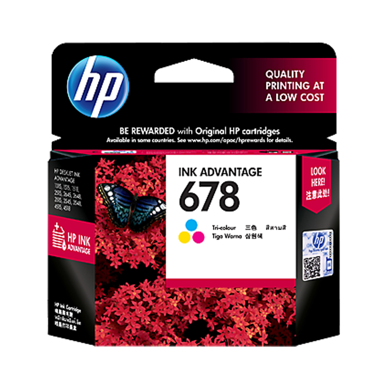 HP 678 Original Color Ink Cartridge
