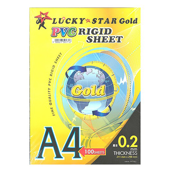 Lucky Star PVC Rigid Sheet A4 Size