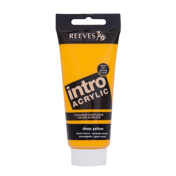 Reeves Intro Acrylic Tube 120ml Deep Yellow