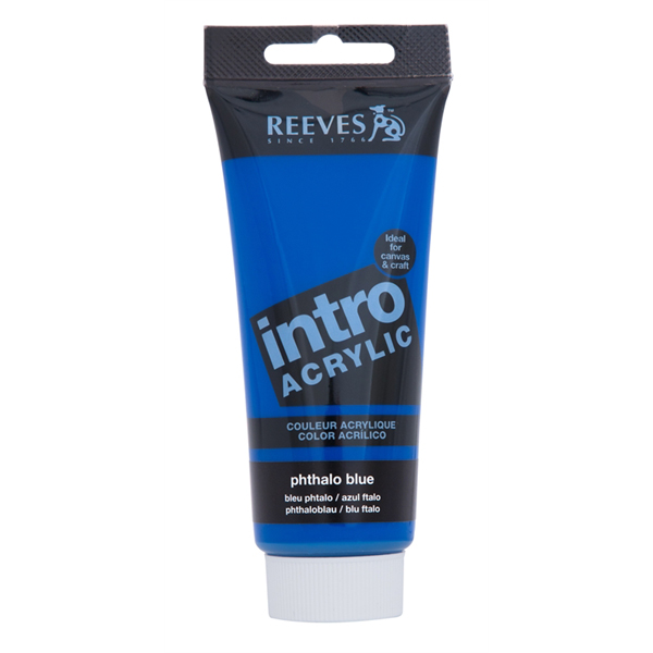 Reeves Intro Acrylic Tube 120ml Phthalo Blue