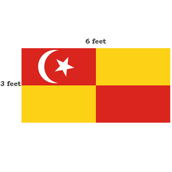 Selangor Flag 3x6 feet