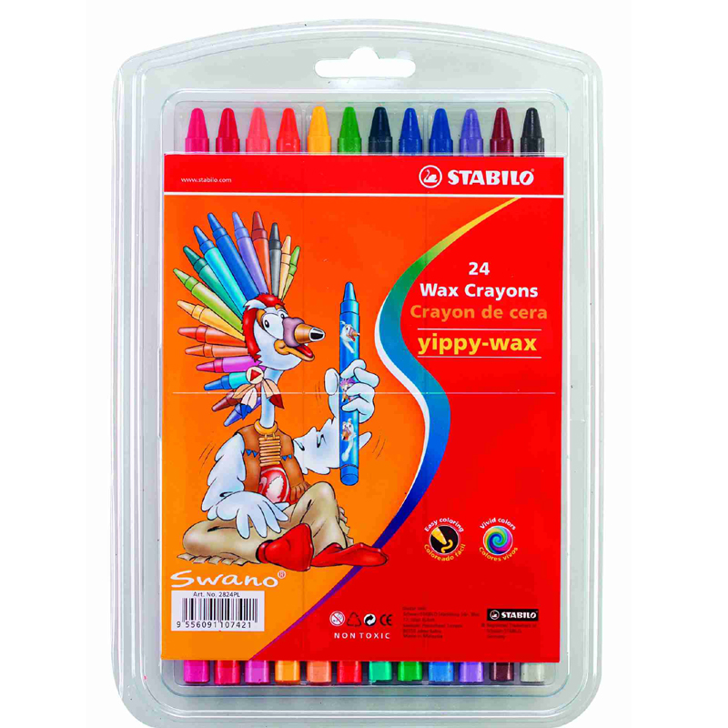Stabilo 2824PL 24C Wax Crayon