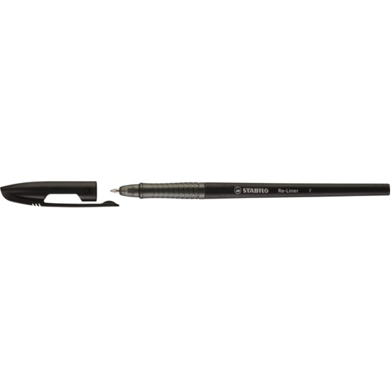 Stabilo 868 (F) RE-LINER 0.7mm Ball Pen - Black
