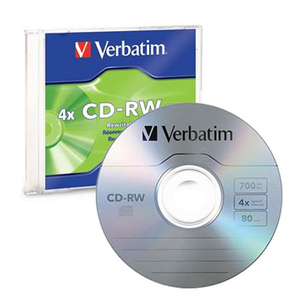 Verbatim 4x CD-RW in Slim Case