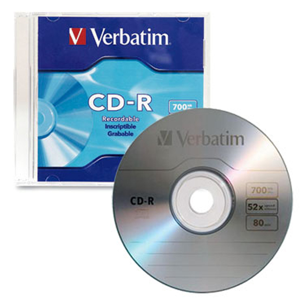 Verbatim 52x CD-R in Slim Case
